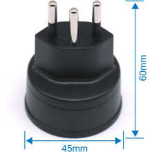 International Adapter Set, Industrial Grade Durability EU To Swiss Adapter, Rugged Molding Construction For Lifetime Warranty, Voltage