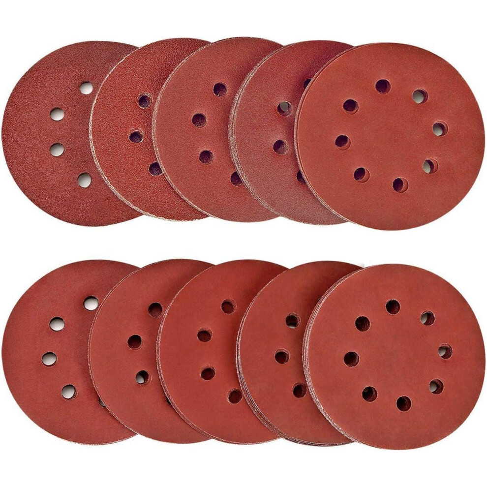Smooth Long-Lasting Sanding, Aluminum Oxide Grain Sandpaper With Hook And Loop Fastening For Universal Orbital Sander Fit 9128293631914