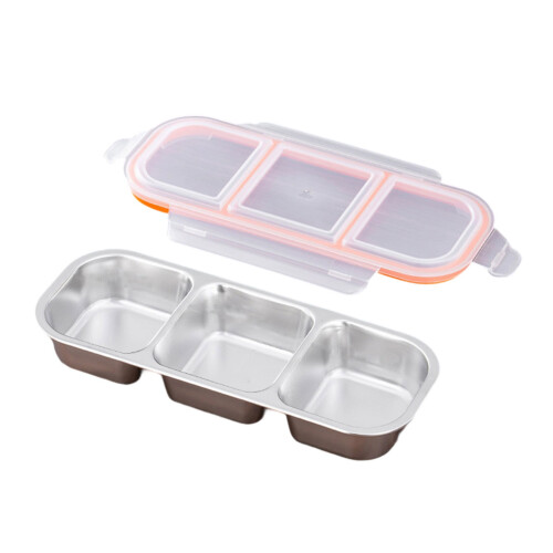 Multicompartment Stainless  Lunch Box Food Container For Home-2