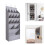 Space Saving Over Door Shoe Holder Maximized-Gray 15 grid 1 3
