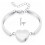 Commemorative Heart Cremation Bracelet Ashes Holders Pet-silver 1