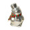 Sparkling Snowman Shape Figurine Statue Reflective Discos 1
