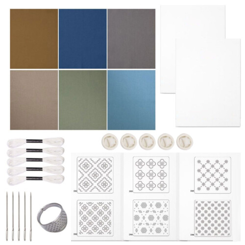 Embroidery Craft Set Including Thread Needle-Combination D