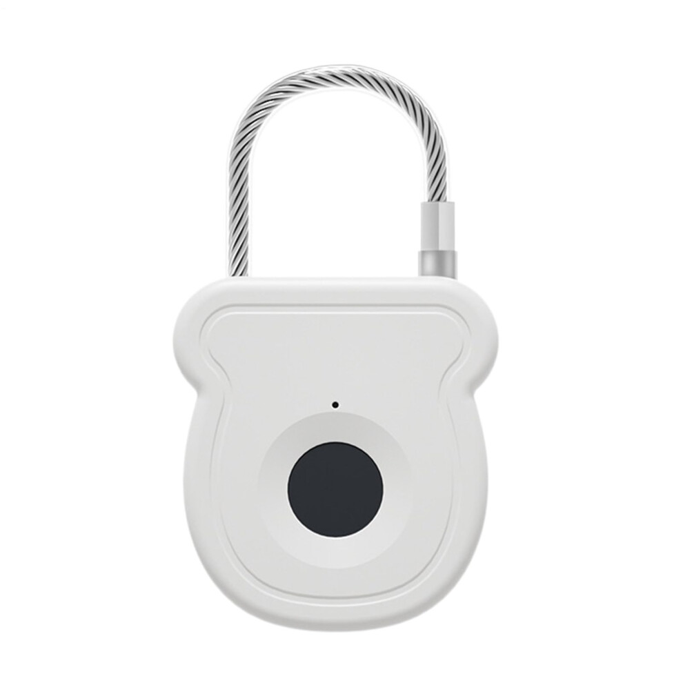 Fingerprint Padlock Waterproof Rechargeable Keyless Smart Lock For Gym Locker Travel Bags Doors 9365049984836