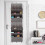 Space Saving Over Door Shoe Holder Maximized-Gray 15 grid 1 7