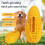 Pet Dog Teeth Cleaning Simulation Meaty Corn Chewing-lake blue 3