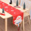 Elegant Tablecloth Christmas Accessory-Elk footed single la 5