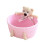 Effective Cotton Rope Storage Container-pink bear small 1