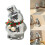 Sparkling Snowman Shape Figurine Statue Reflective Discos 2