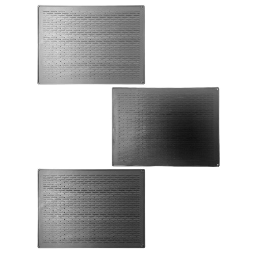 Silicone Dish Drainer Mat for Kitchen Enthusiasts-Light Grey 1