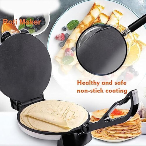 Electric Crepe Maker 1800W DoubleSided Heating Non Stick 12 Inch with Variable Temperature Control 1