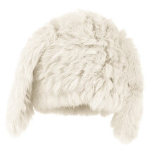 Chapeau de lapin multifonctionnel pour femme,-Blanc laiteux
