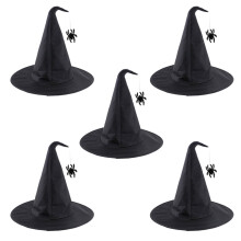 Chapeau d'Halloween à breloques araignées, Costume de Cosplay,-5