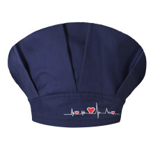 Casquettes chirurgicales en coton réglables pour-Broderie marine