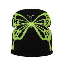 Bonnets en tricot chapeau femmes hommes respirant tricot-Vert