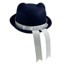 Ceinture à nœud papillon-Oreilles de chat bleu marine w M