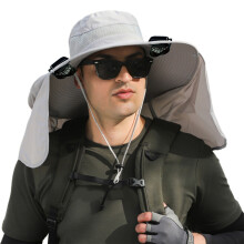 Chapeau de protection coupe-vent, chapeau élégant-gris clair