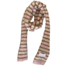 Écharpe fine pour femme, ceinture, cravate, écharpe de cou,-Rose