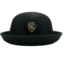 Chapeau cloche fait à la main pour habiller une tenue-Noir M