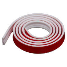 Flexible DIY Peel and Stick Form of the Form Part, Lightweight TPE Chair Rail for Home Decoration Wall Protection White 300 x 2.7 cm