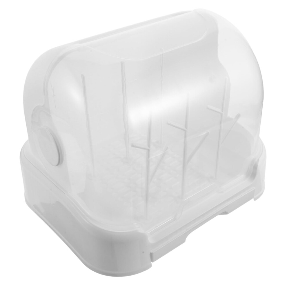 Bottle Dry Rack Vertical Drying Rack For Milk Bottles, Countertop Holder, Fast Drainage, Sealed Dustproof Cover Storage