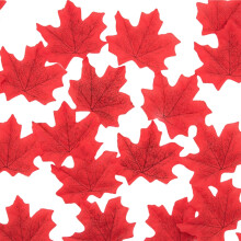 Assortiment de décorations de feuilles d'automne en plastique-5
