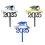 10PCS Metallic Graduation Hat Cake Toppers Academic Hat-Style A 2