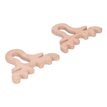 Maple Hardwood Baby Chew, Organic Wood Animal Shapes Teething Toys For Reducing Discomfort During Dental Development And Promoting Healthier Biting
