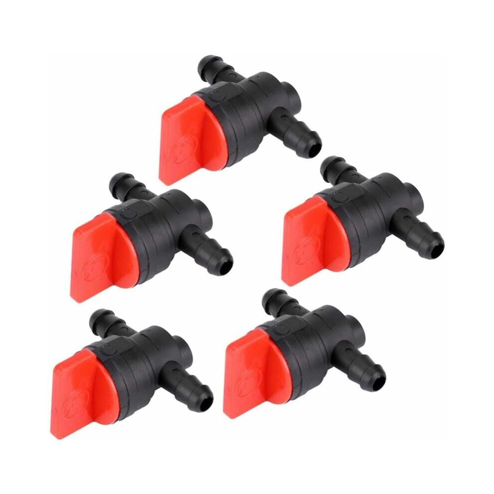 Gas Shut Off Valve For Snow Blower, Universal Inline And Right Angle Fuel Cut Off Valve 1/4 Inch Od Replacement For Small Engines Lawn Mower Garden Tr 9148971073256