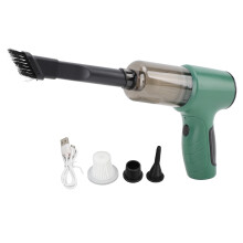 Oplaadbare handstofzuiger voor auto en huis, draagbare stofzuiger met luchtblazer en wasbaar HEPA-filter, 3-in-1 draagbare stofzuiger met krachtige