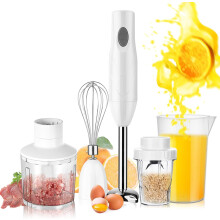 Liquidificador de mão para chefs experientes, cabo antiderrapante, proteção contra superaquecimento, lâminas ultrarresistentes e afiadas em aço