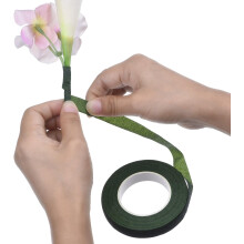 Professional Crepe Paper Floral Tape, Strong And Stretchable For Wedding Bouquets And Decorations, Sticks Only To Itself For Secure Flower Arrangement