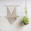 Ράφια Boho Organizer Wall Art, Ράφι κρεμαστό τοίχου από φυσικό βαμβάκι και σχοινί Macrame για 5
