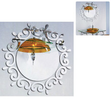 Miroir mural élégant en acrylique, autocollant mural pour la décoration de votre intérieur, miroir amovible et stylé pour transformer votre