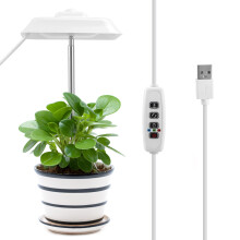 Energy Efficient Indoor Gardening Lamp, Full Spectrum LED Grow Light with Height Adjustable Features, Auto On Off Timer for Consistent Lighting,