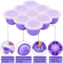 Healthy Baby Food Storage Containers, Perfect Gift for New Parents, Wide Temperature Range -12x1.5OZ Food Grade Silicone Trays for Homemade Baby