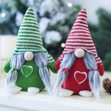 Handcrafted Christmas Gnome Family Ornaments, Festive Atmosphere Decoration For Your Home, Scandinavian Folk Patron Saint Adds A Touch Of Magic To