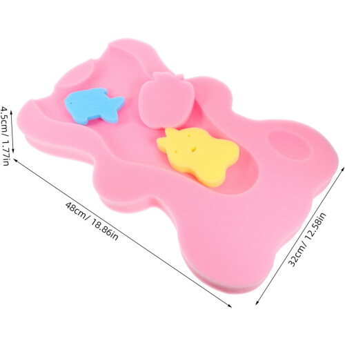 Bath Sponge Mat Cushion for Newborns Comfortable Bathing Gentle Skin Random Style 2