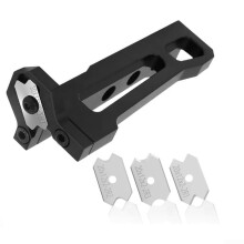 Manual Planer Woodworking Edge Banding Deburring Tool Corner Cutter with R1/R2/R3 Blades (R1R2R3 Blade)