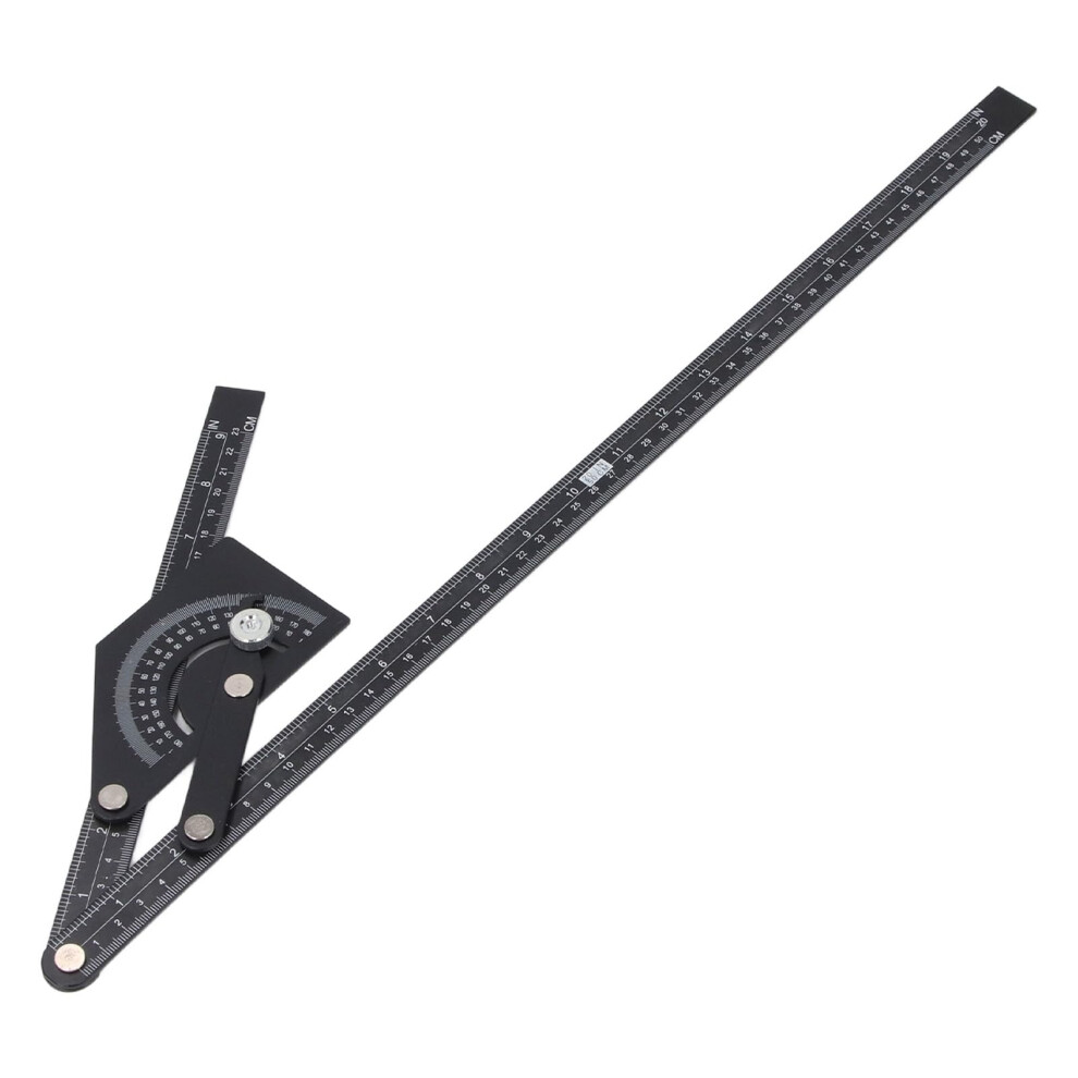 Aluminum Angle Finder Protractor 0180 Degree For Woodworking With Locking Nuts And Precise Measurement 9189345082016