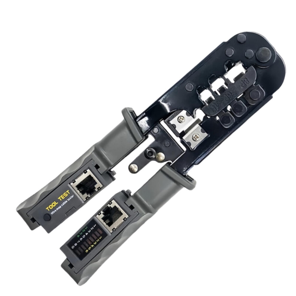 2In1 Network Cable Tester With 4P 8P 6P Rj45 Rj12 Rj11 Cable Crimping Stripping Cutting Tool Stripper Tester 9412369227300