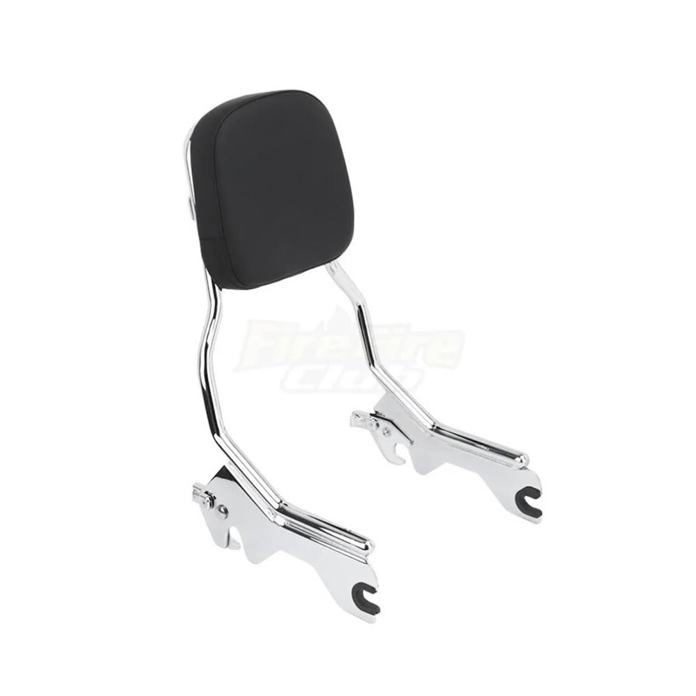 Motorcycle Passenger Backrest Chrome Sissy Bar Cushion Pad For Softail Street Bob Deluxe 20182022 9189345082245