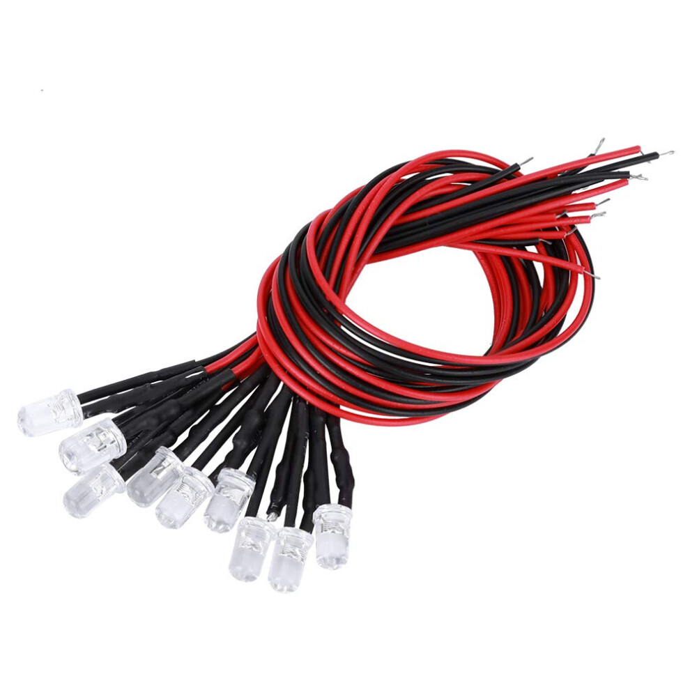 50Pcs 512V Light Diodes 5Mm Multicolor Fast Flashing Led Lamp Beads 20Ma 0.06W Round Head Highlight Strip Prewired Direct Plug Electronic Components 9382693636034