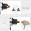 2in1 Mini Chamfering Tool, Pneumatic Chamfering with 5 Settings, 45Degree External Chamfering Tool for Deburring 2