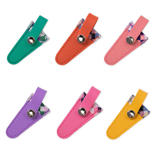 2 Pcs Embroidery Scissors Sheath Scissors Protective-Purple 1