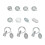 Plastic Doll Insert Parts With Double-Rabbit ear tube 38CM 2