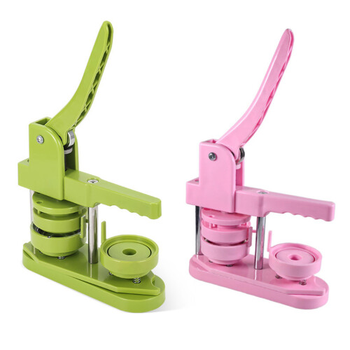 Button Maker Machine Interchangeable Button Press Badge-Green 1