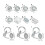 100Pcs Air Squeeze Toy Components Double Noise-Cylindrical 3