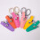 2 Pcs Color Lattice Scissors Protective Cover-Light Green 7