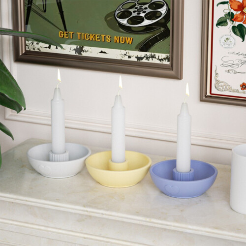 Bowl Silicone Candle Molds Epoxy Resin Molds for Candlestick-A 2